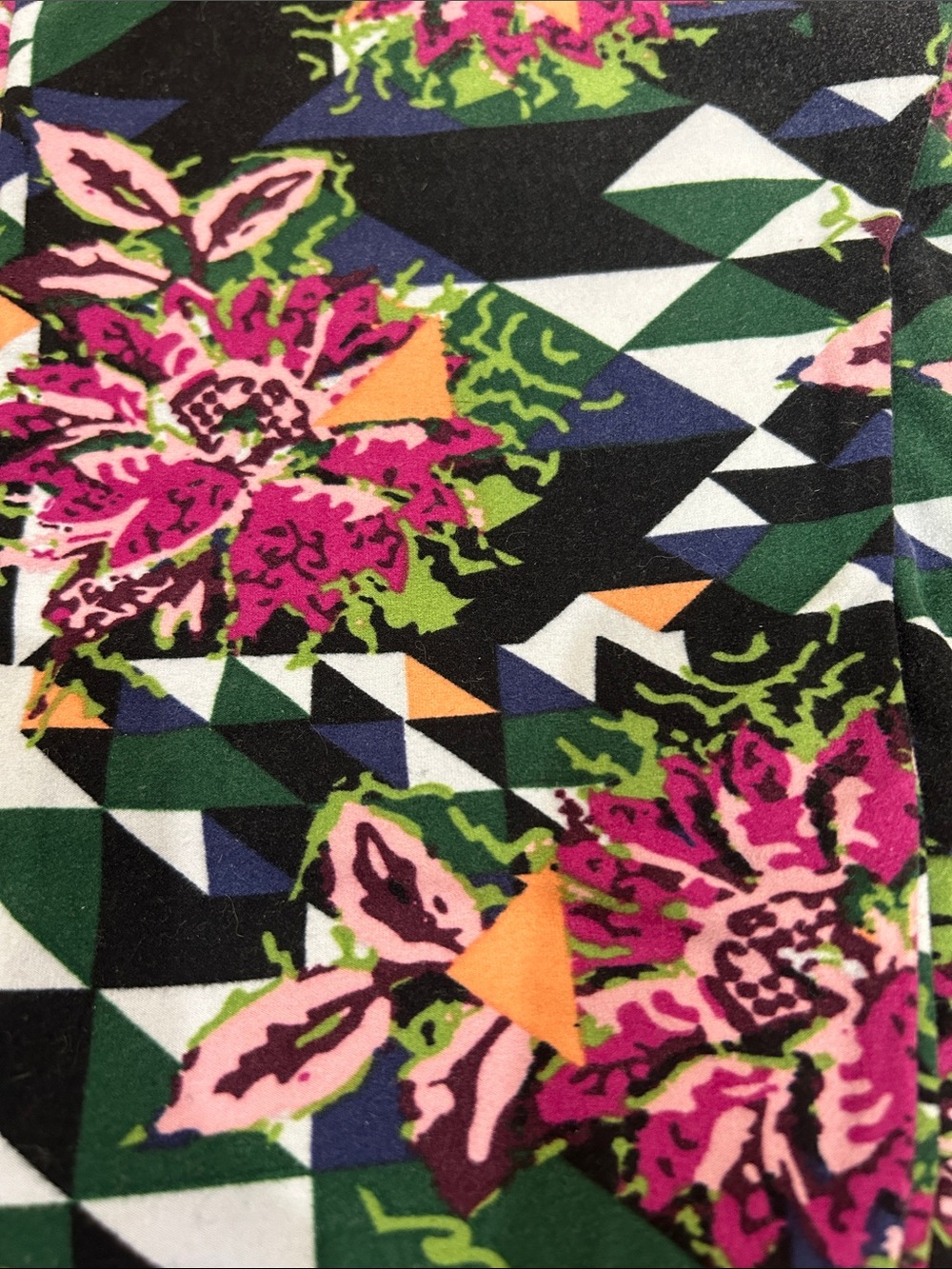 Vibrant Floral Geometric LuLaRoe leggings